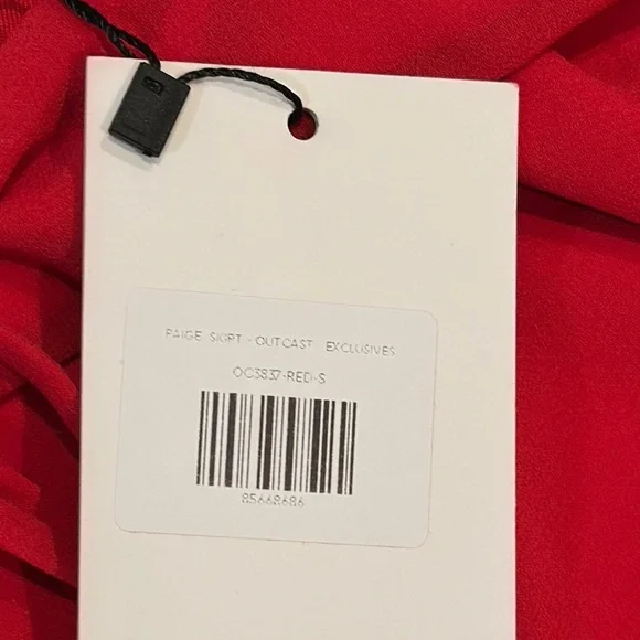 Outcast NWT Vibrant Red Top and Skirt Set - Picture 5 of 6